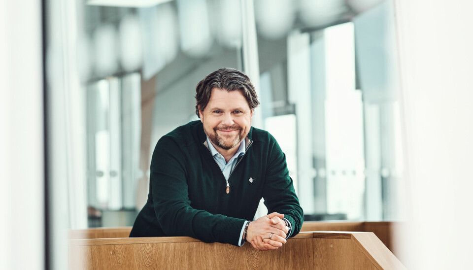 Pål Rune Kaalen, leder for privatmarkedet i Telia Norge lanserer skyløsning.