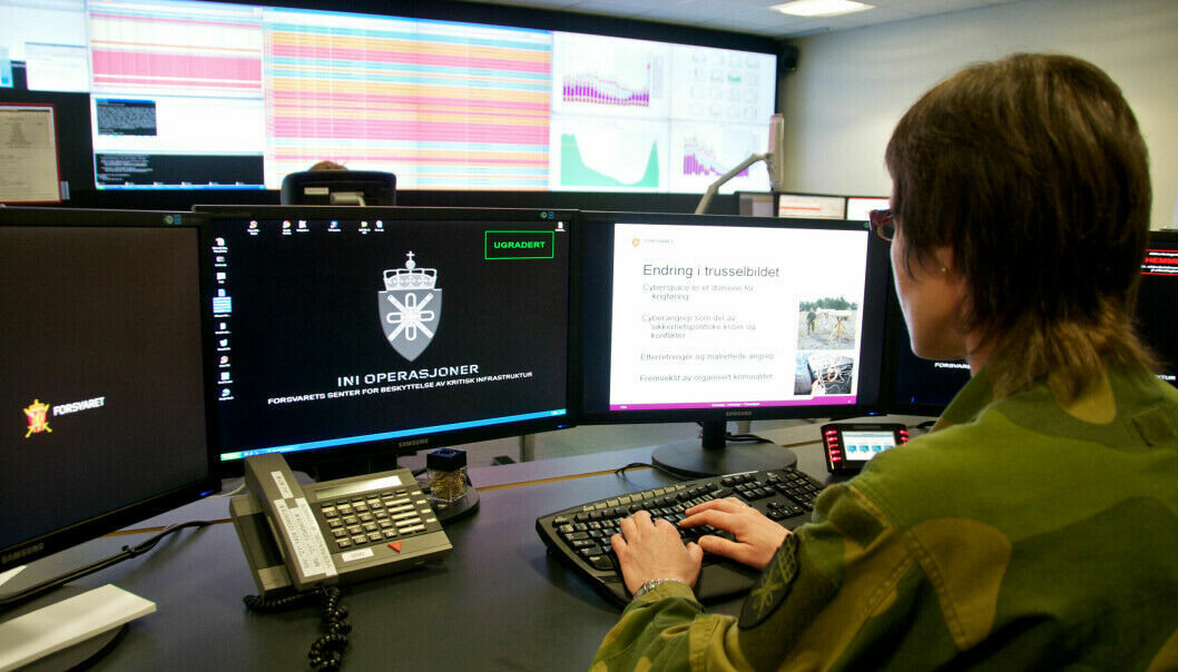 ALARM: Riksrevisjonen slår alarm ved flere sider av informasjonssikkerheten i forsvaret.