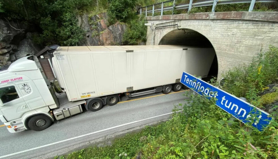 Det er iallfall en ting man ikke mangler i Salten - trange tunneler. Foto: Saltenposten.