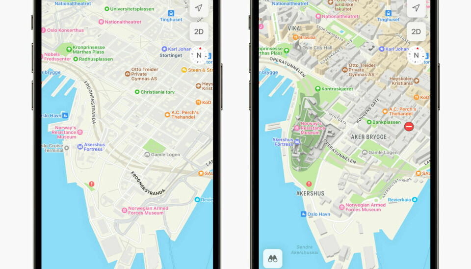Apple har gjort en kraftig forbedring av karten for Norge, Sverige og Finland.