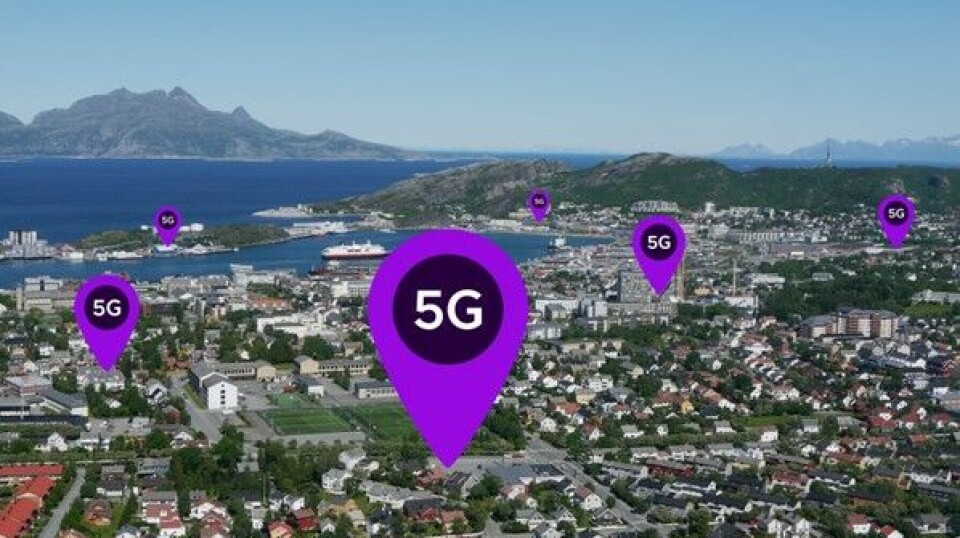 Telia starter sin 5G-utrulling i Nord-Norge i Bodø.