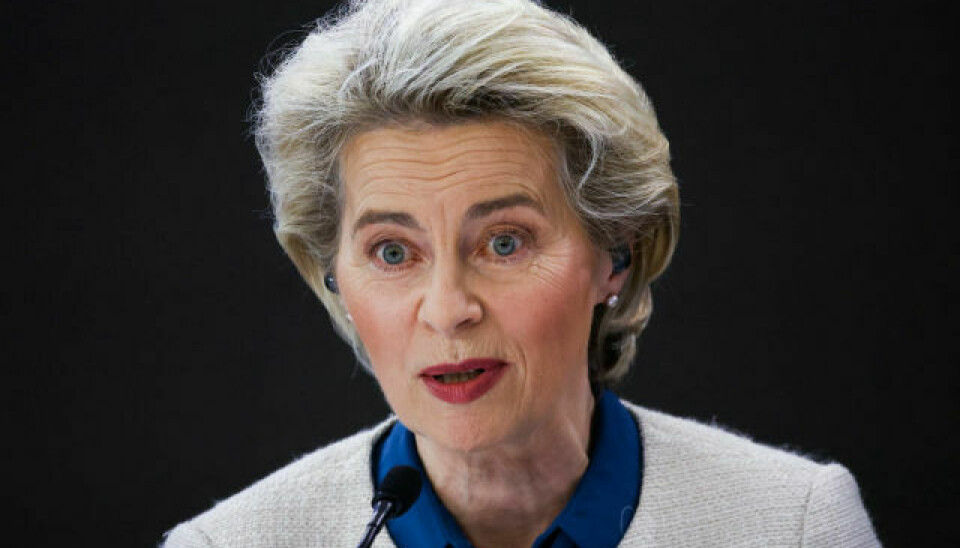 EU-kommisjonens president Ursula von der Leyen opplever at kritisk infrastrktur er truet.