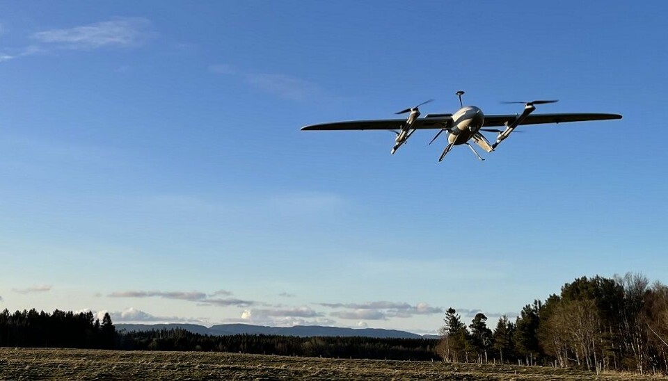 En Kyte-drone fra Aviant på oppdrag i Trøndelag.