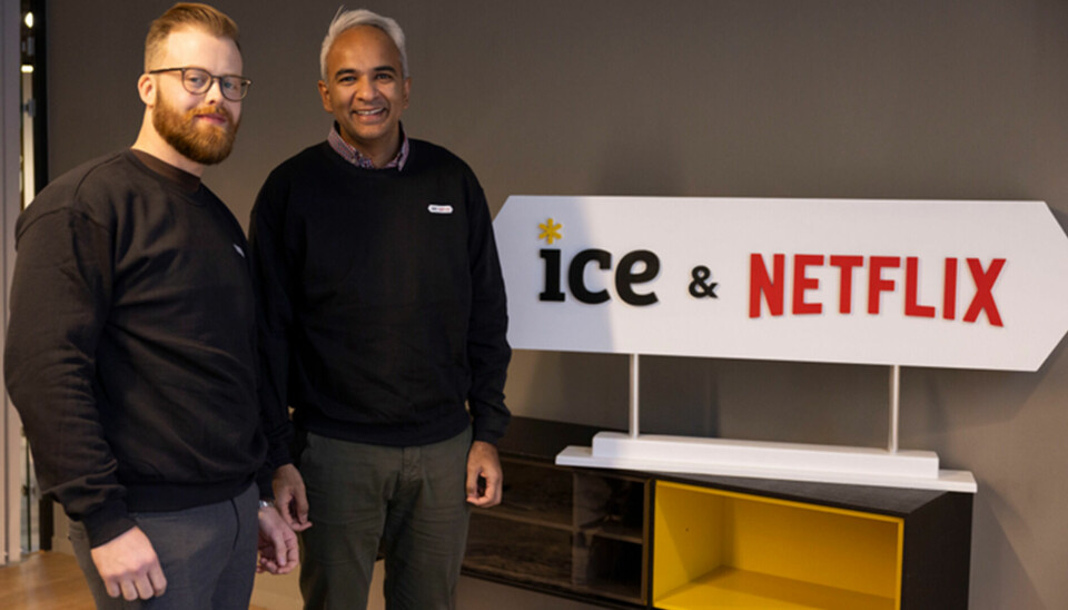Shiraz Abid(t.h.) i Ice her sammen med Patrick Danckwardt, Leder Forretningsutvikling for Netflix i Norden